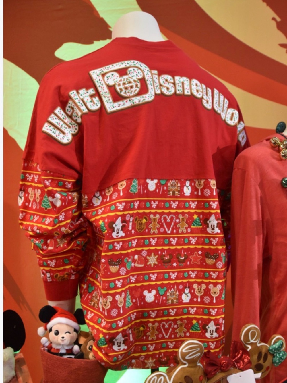DISNEY PARKS Christmas Snack Long Sleeve by Spirit Jersey - M